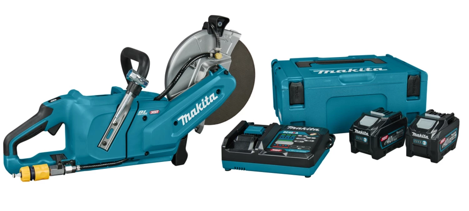 Makita CE003GT2NL1 40V XGT Li-ion batterie set de colleuse de porte (2x batterie 5.0Ah) - 230mm-image