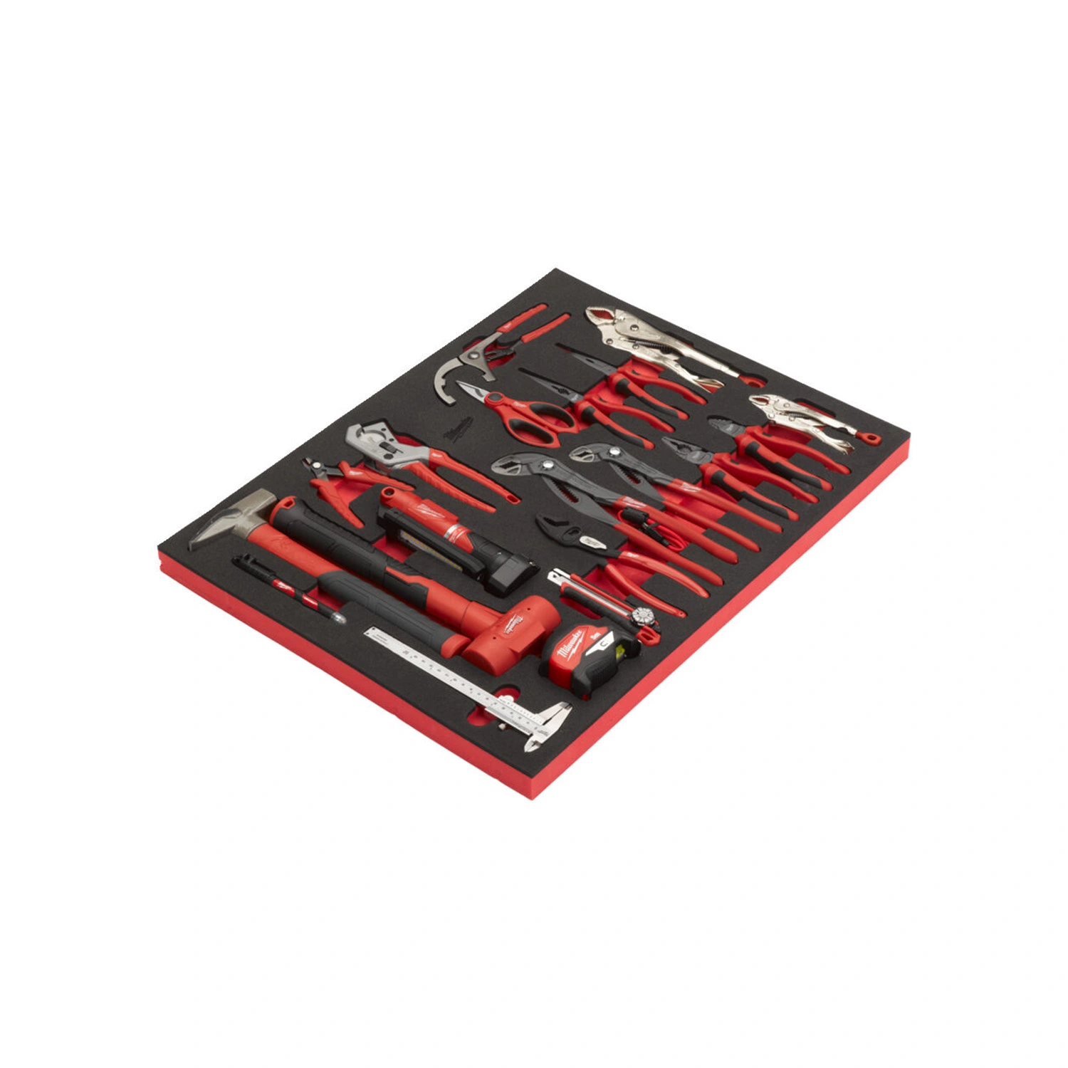 Milwaukee 4932502087 Gereedschapset in foam inlay tangen- en hamerset - 20-delig