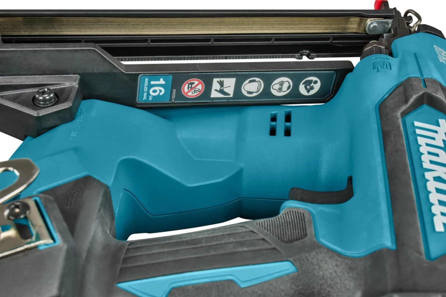 Makita DBN610ZJ 18V Li-ion accu brad tacker body in Mbox - 16Ga - met gratis Makita WK T-shirt - Maat L-image