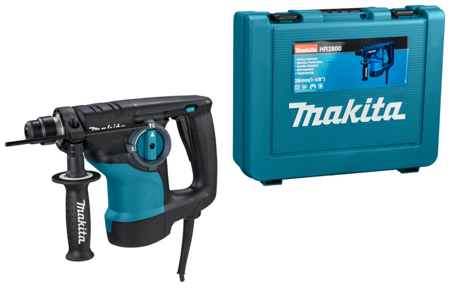 Marteau perforateur SDS-Plus - Makita HR2800 Perforateur - dans Coffret - 800W - 2,8J-image