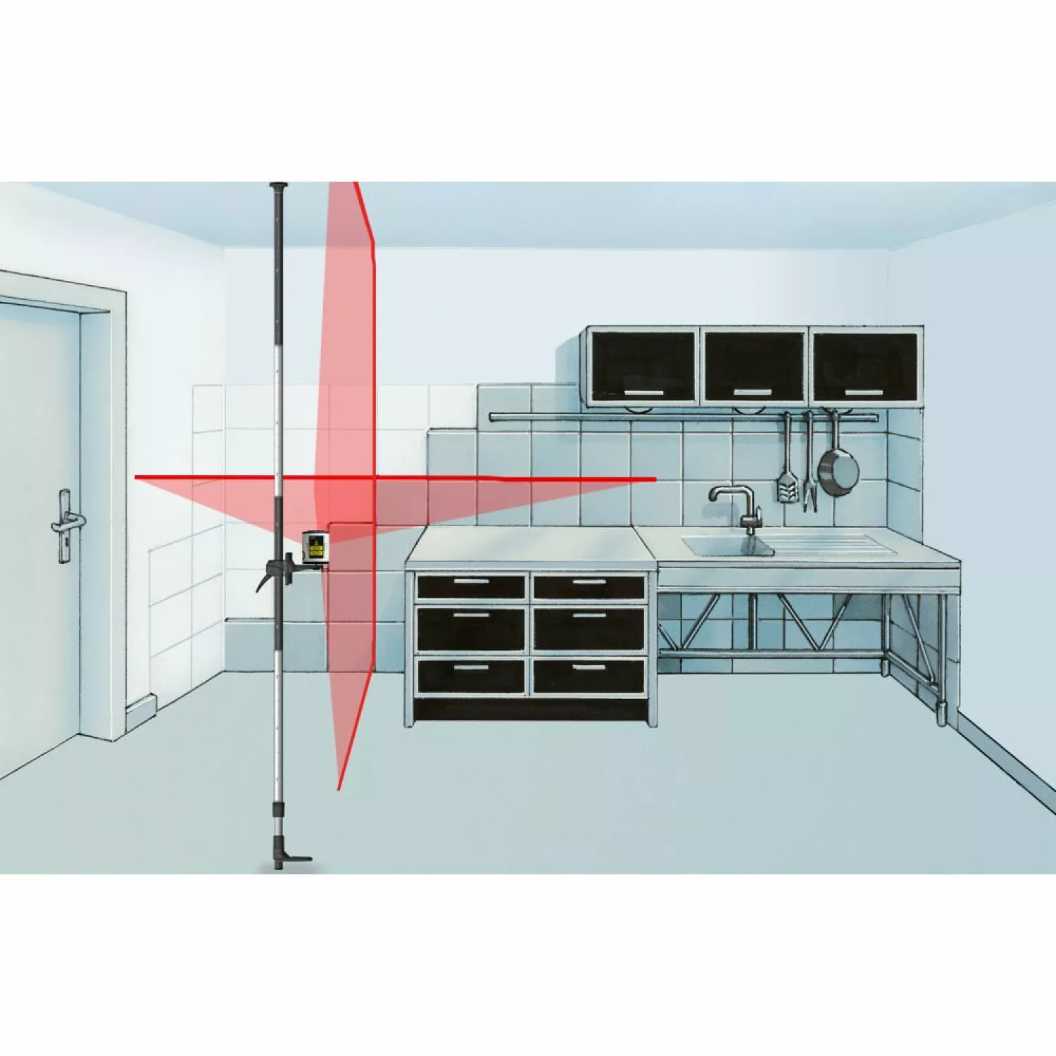 Laserliner 090.122A Telescoopstatief Telepod Plus - 330cm-image