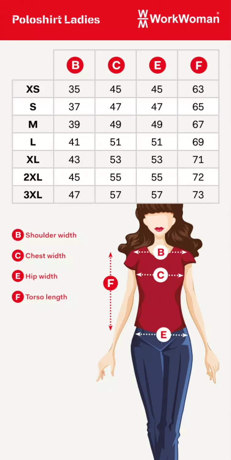 Workman 81061 Poloshirt Outfitters Dames - Zwart - M-image