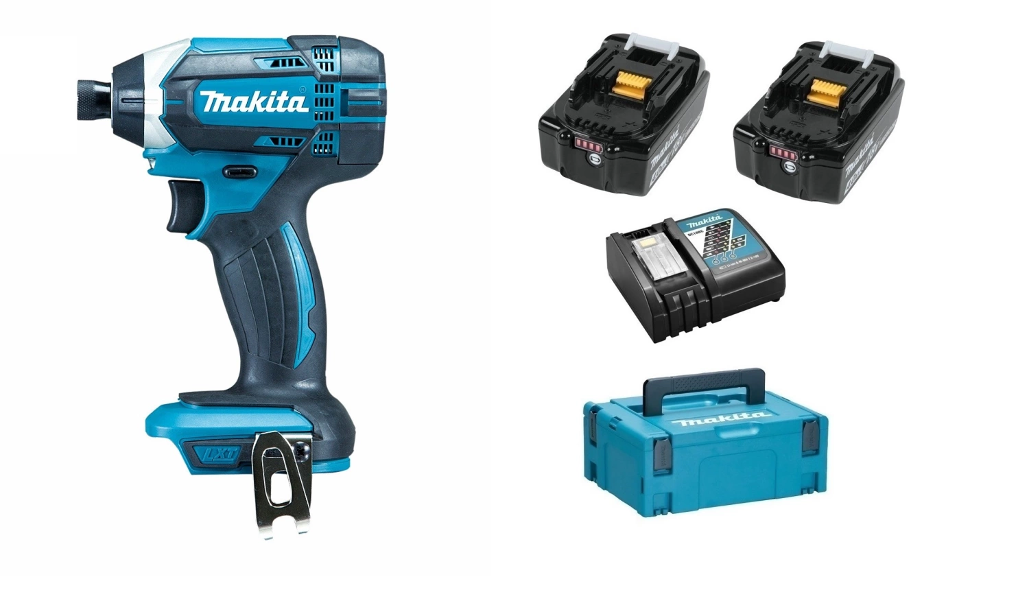 Makita DTD152RMJ 18V Li-Ion accu slagschroevendraaier set (2x 4.0Ah accu) in Mbox-image