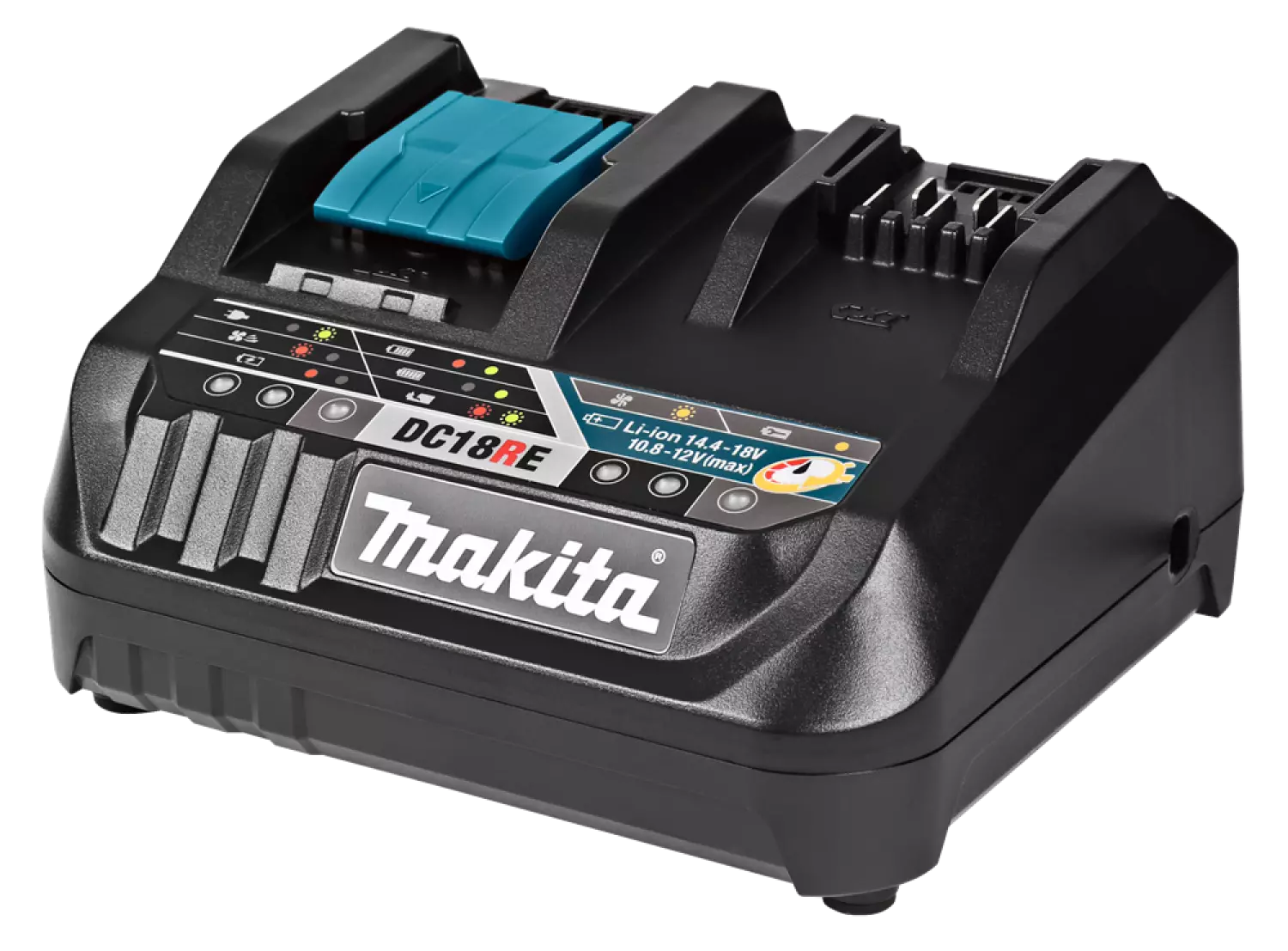 Makita DC18RE - Chargeur rapide 10,8V-14,4V-18V Li-ion - Avec système de refroidissement-image