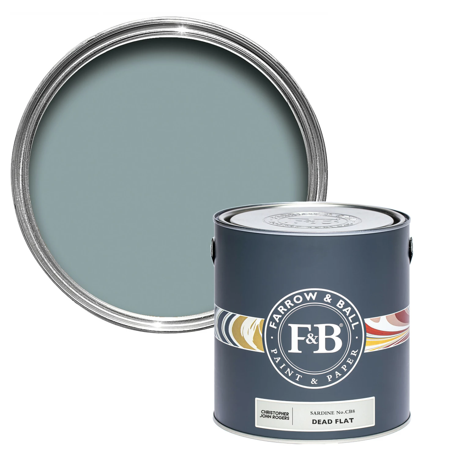 Farrow & Ball Dead flat Sardine CB8 0,75L-image