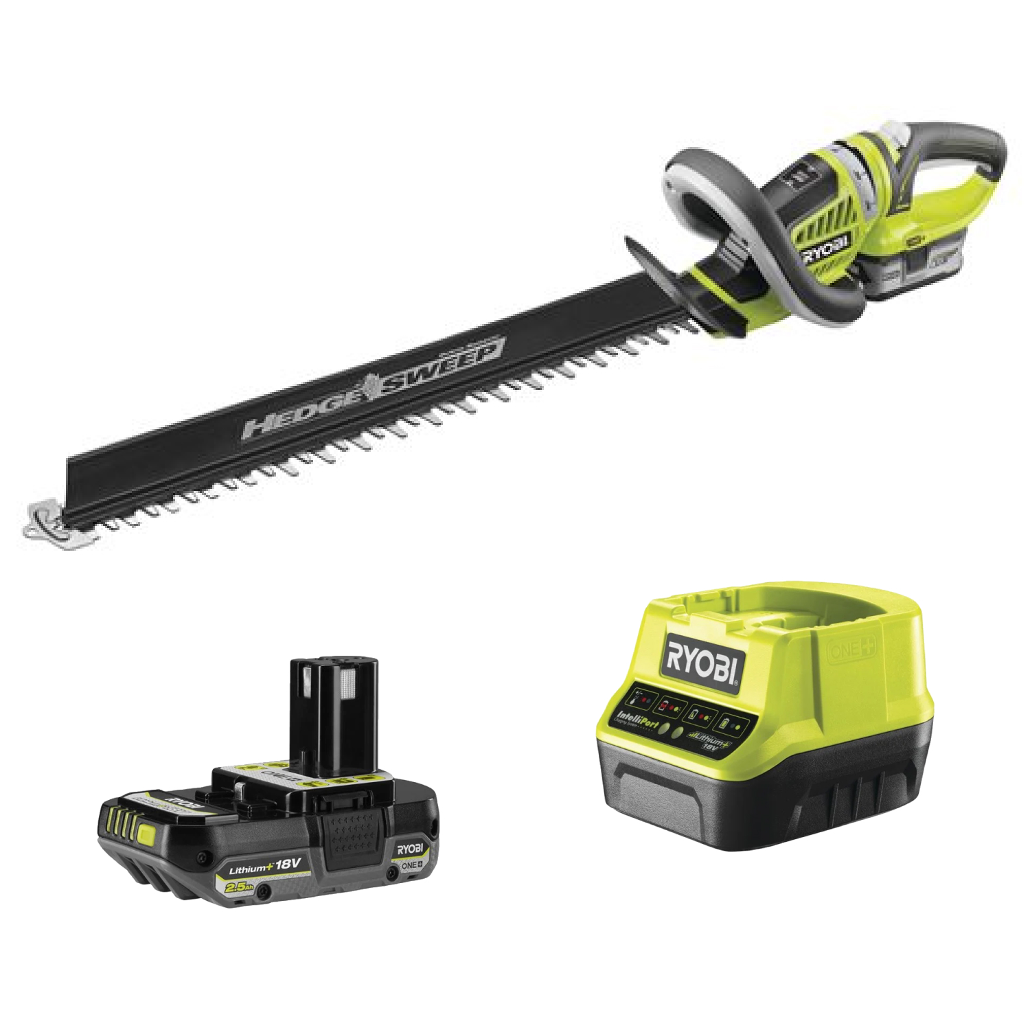 Ryobi RHT1855R40F Taille-haie sans fil - 18V Li-Ion - 1 batterie 4,0Ah - 550 mm-image