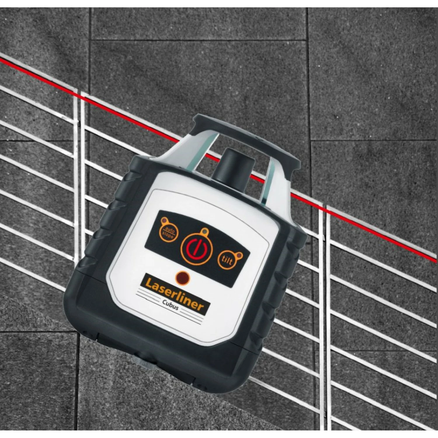 Laserliner Cubus 110 S Rotatielaser set incl. statief en koffer - Rood - 40 m-image