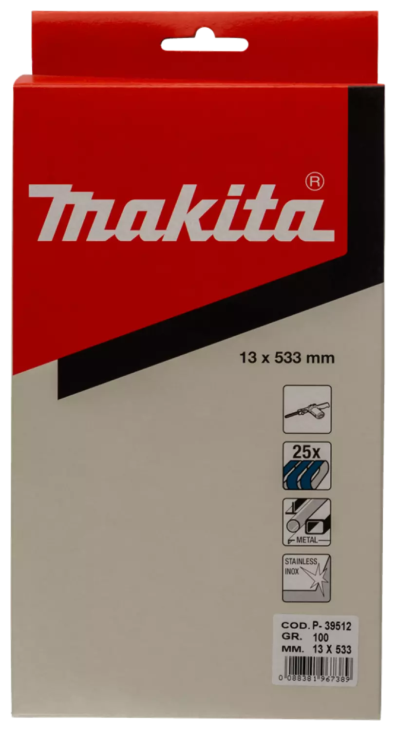 Makita P-39512 Bande abrasive - K100 533 x 13 Bleu-image