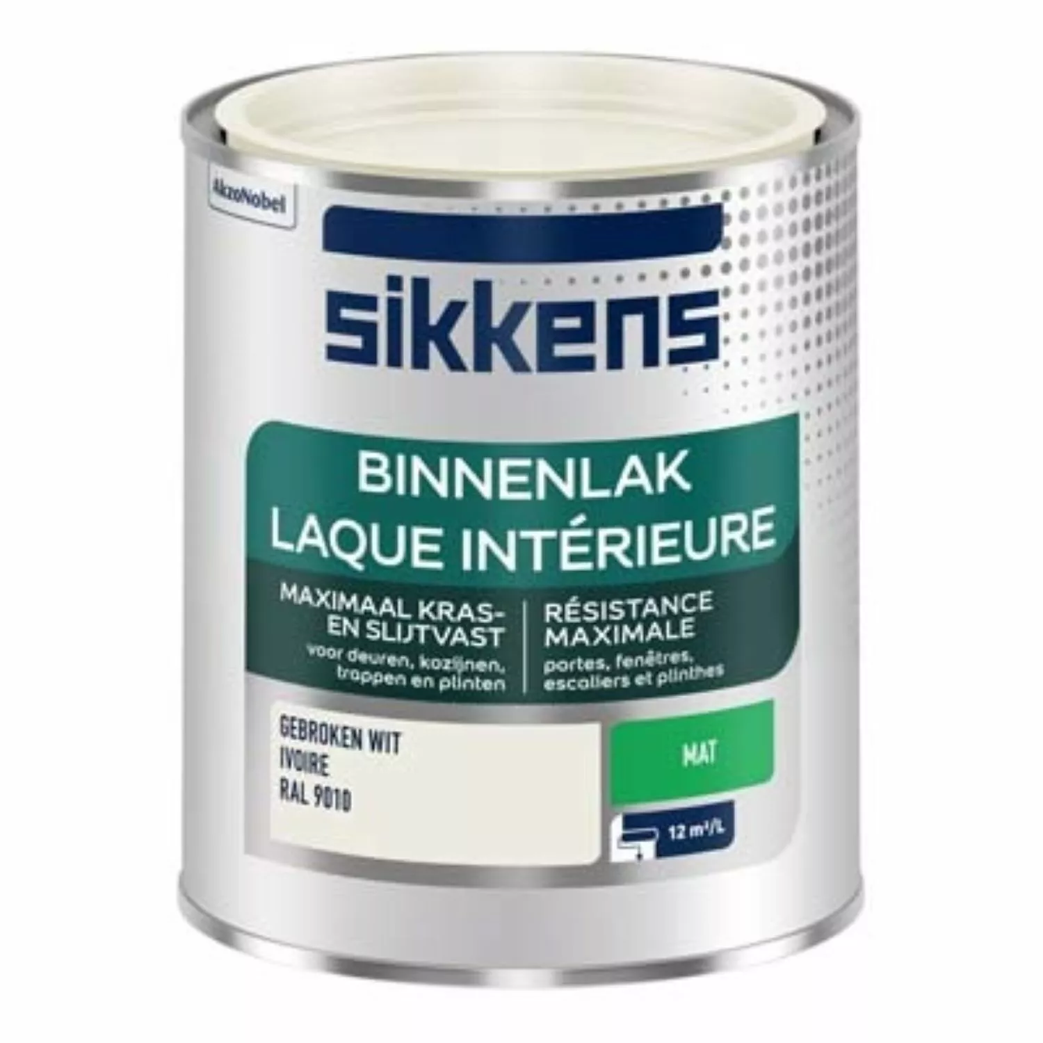 Sikkens Binnenlak mat - ral 9010 - 2,5L-image