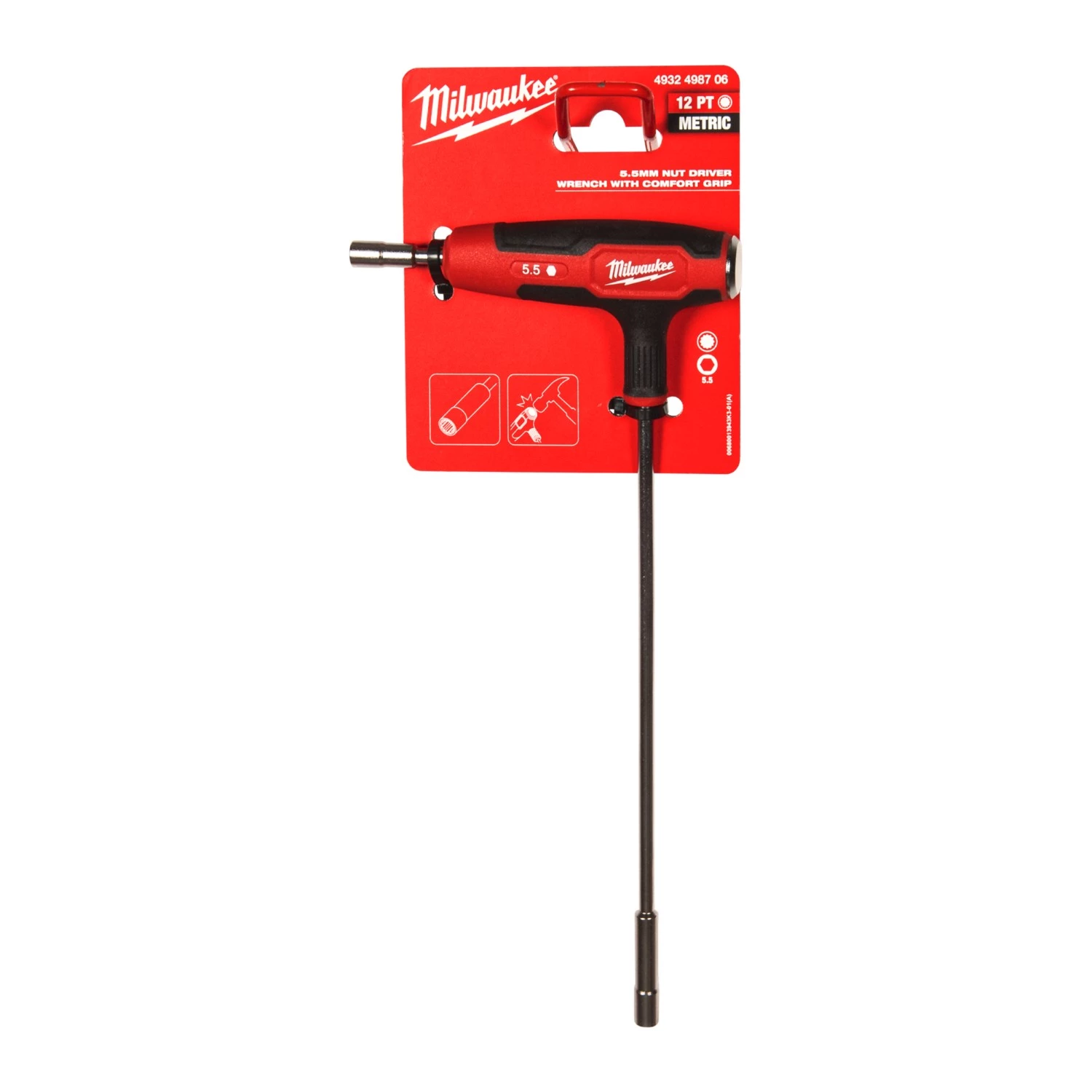 Milwaukee 4932498706 T-greep Dopschroevendraaier met comfort grip - 5,5mm-image