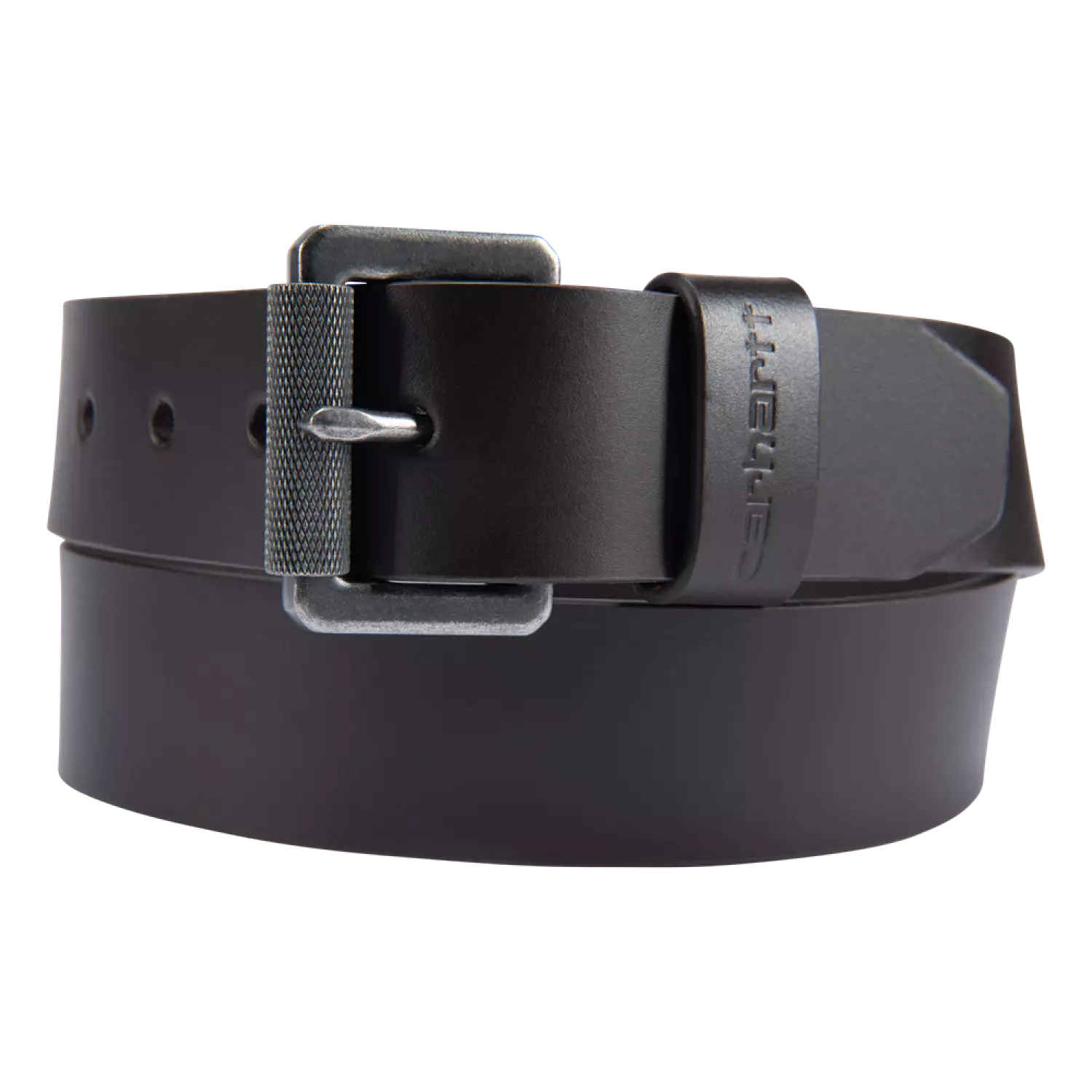 Carhartt Ceinture à boucle roulante en cuir brun foncé - 44W-image