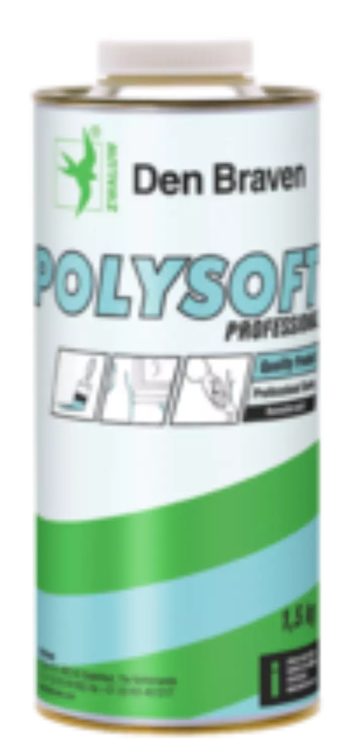 Zwaluw Den Braven 200591 Polysoft Mastic polyester professionnel- Gris - 1,5kg-image