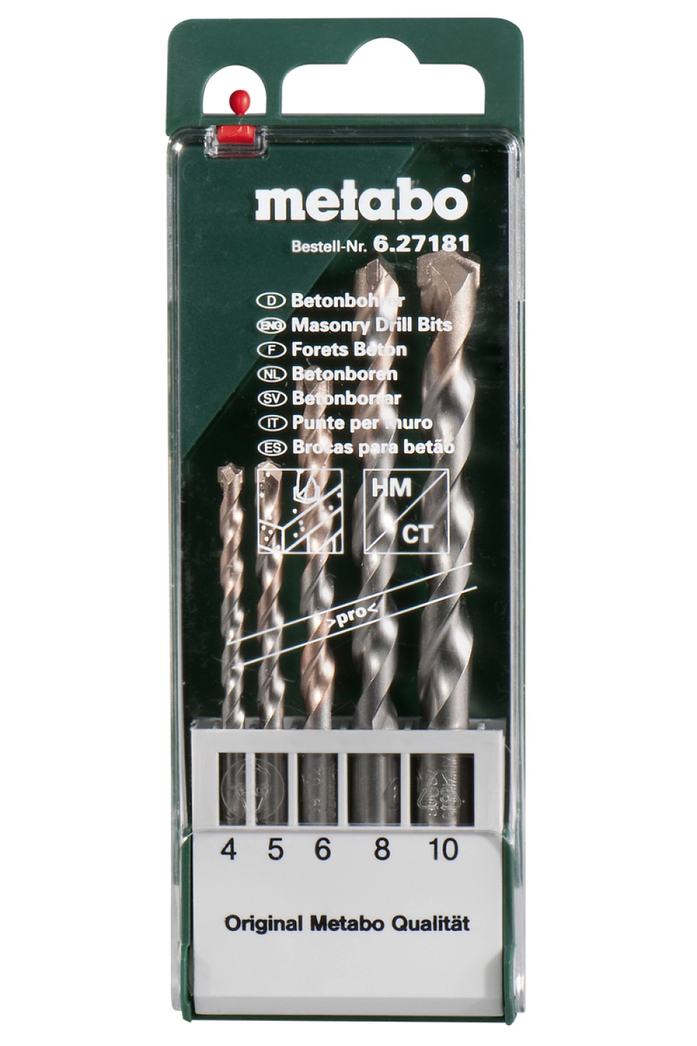 Metabo 627181000 5 delige PRO betonboren set in cassette-image