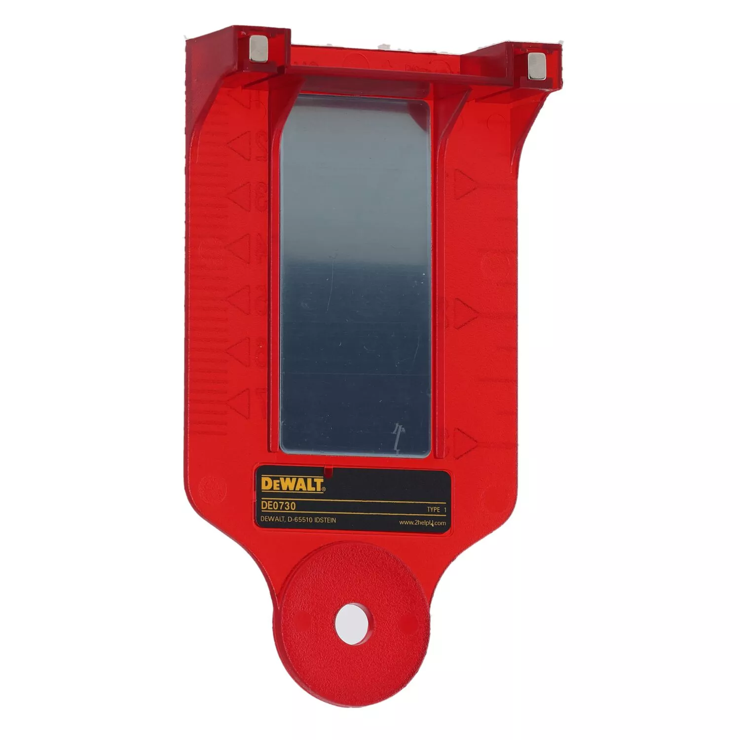DeWALT DE0730-XJ Carte de visée laser pour lasers rouges - magnétique-image