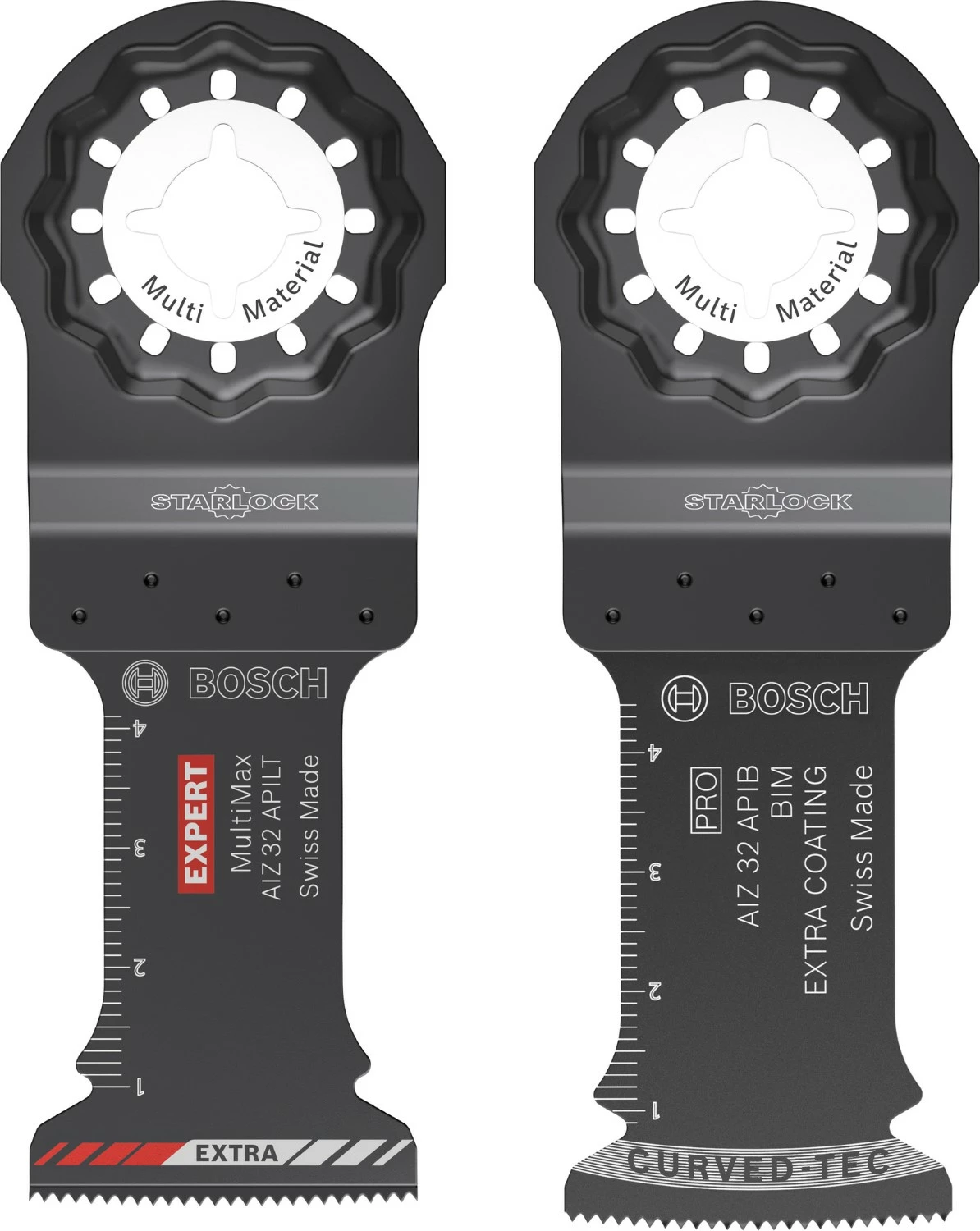 Bosch 2608902398 10 pièces BIM Lame de coupe bois et métal + 1X Expert lame de scie multi matériaux-image