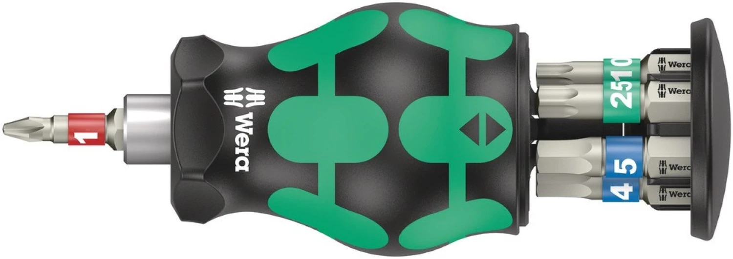 Wera 05004179001 Kraftform Kompakt Stubby Magazin Bicycle Set 11 Bitschroevendraaier - 7 in 1 multi-bit-image