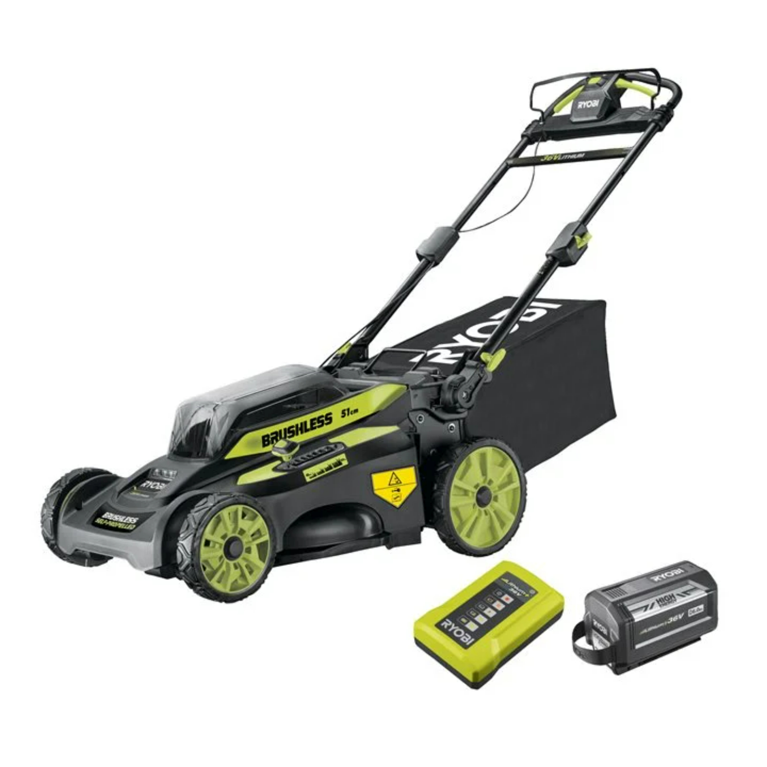 Ryobi RY36LMX51A-160 36V Li-ion accu grasmaaier set (1x 6.0Ah) - 51cm - koolborstelloos-image