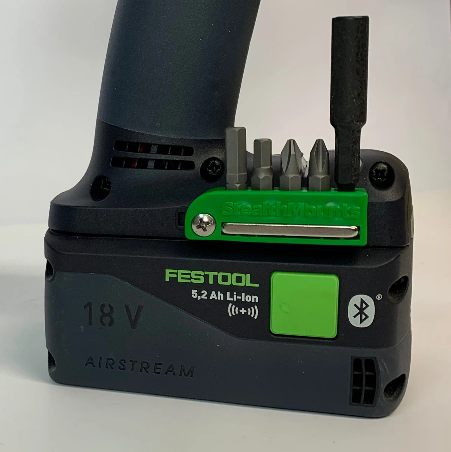 StealthMounts BH-FT-BLK-2 - Porte-embouts magnétique (2pcs) pour machines Festool - noir-image