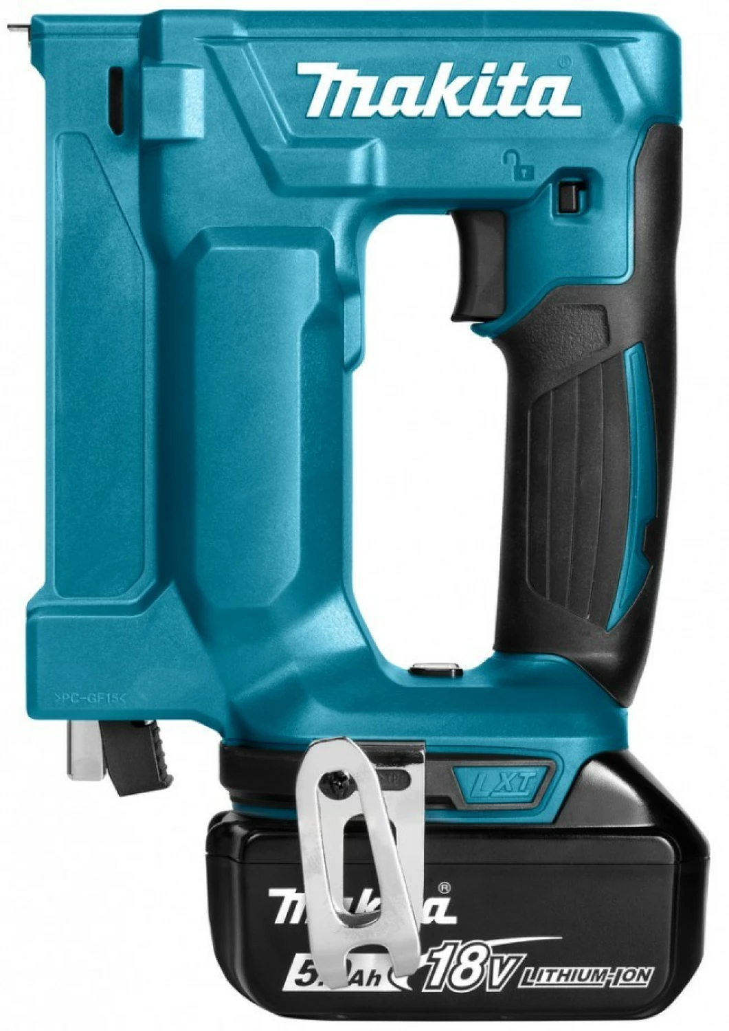 Makita DST112RTJ Kit agrafeuse sans fil 18 V Li-Ion (2 batteries 5,0 Ah) dans un coffret Mbox-image