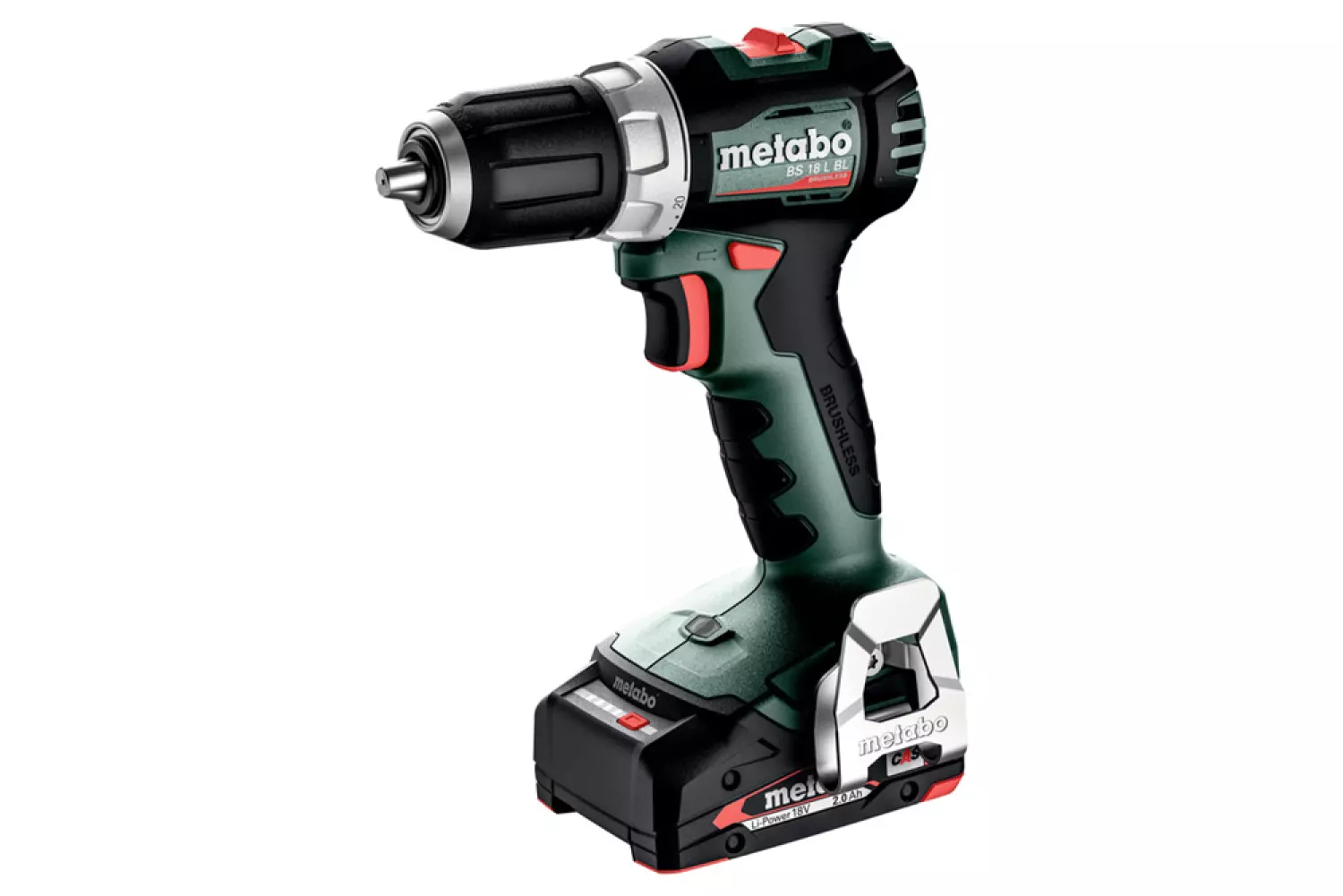 Metabo BS 18 L BL 18V Li-ion accu schroef-/boormachine set (2x 2.0Ah accu) in MetaBox - 65Nm-image