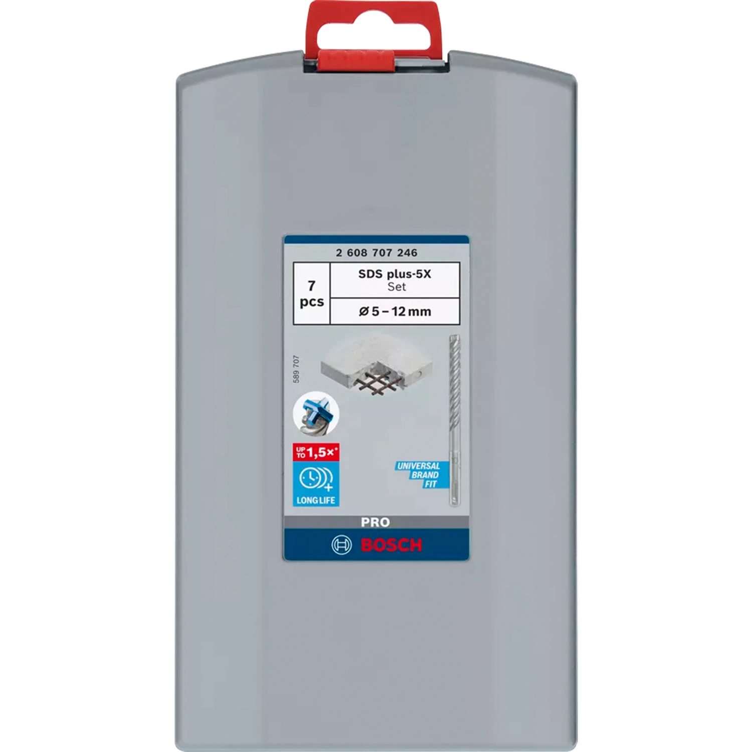 Bosch 2608707246 Jeu de 7 embouts de perçage SDS plus-5X PRO-image
