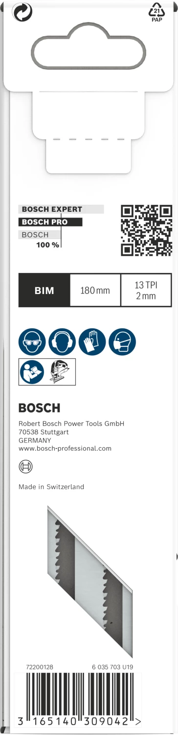 Bosch 2608636335 / T 718 BF BiM Decoupeerzaagblad Flexible - Sandwich materiaal (3st)-image
