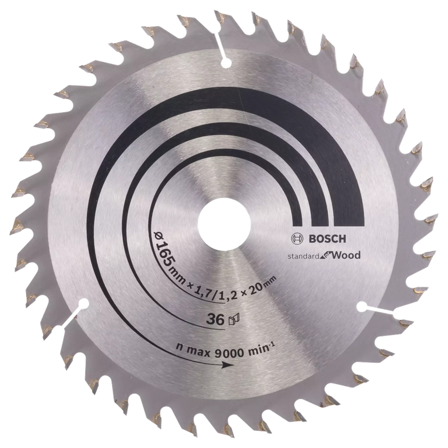 Bosch 2608642602 - Lame de Scie Circulaire Optiline Wood, 165 x 20/16 x 1,7 mm, 36D-image
