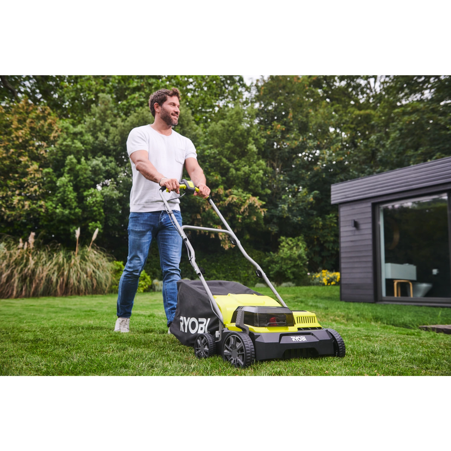 Ryobi RY18SFX35A-240 One+ 18 V Brushless Accu Scarificateur set (2x 4,0 Ah) - 35 cm-image