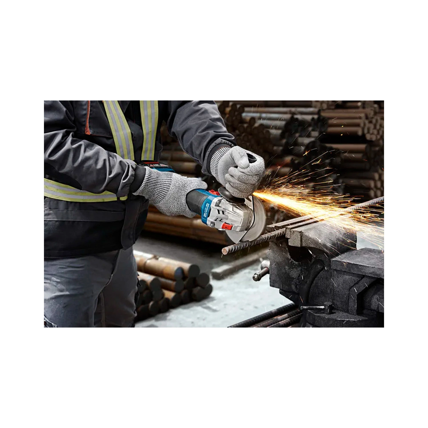 Bosch GWS 18V-8 accu Haakse slijper body in L-Boxx - 125 mm-image