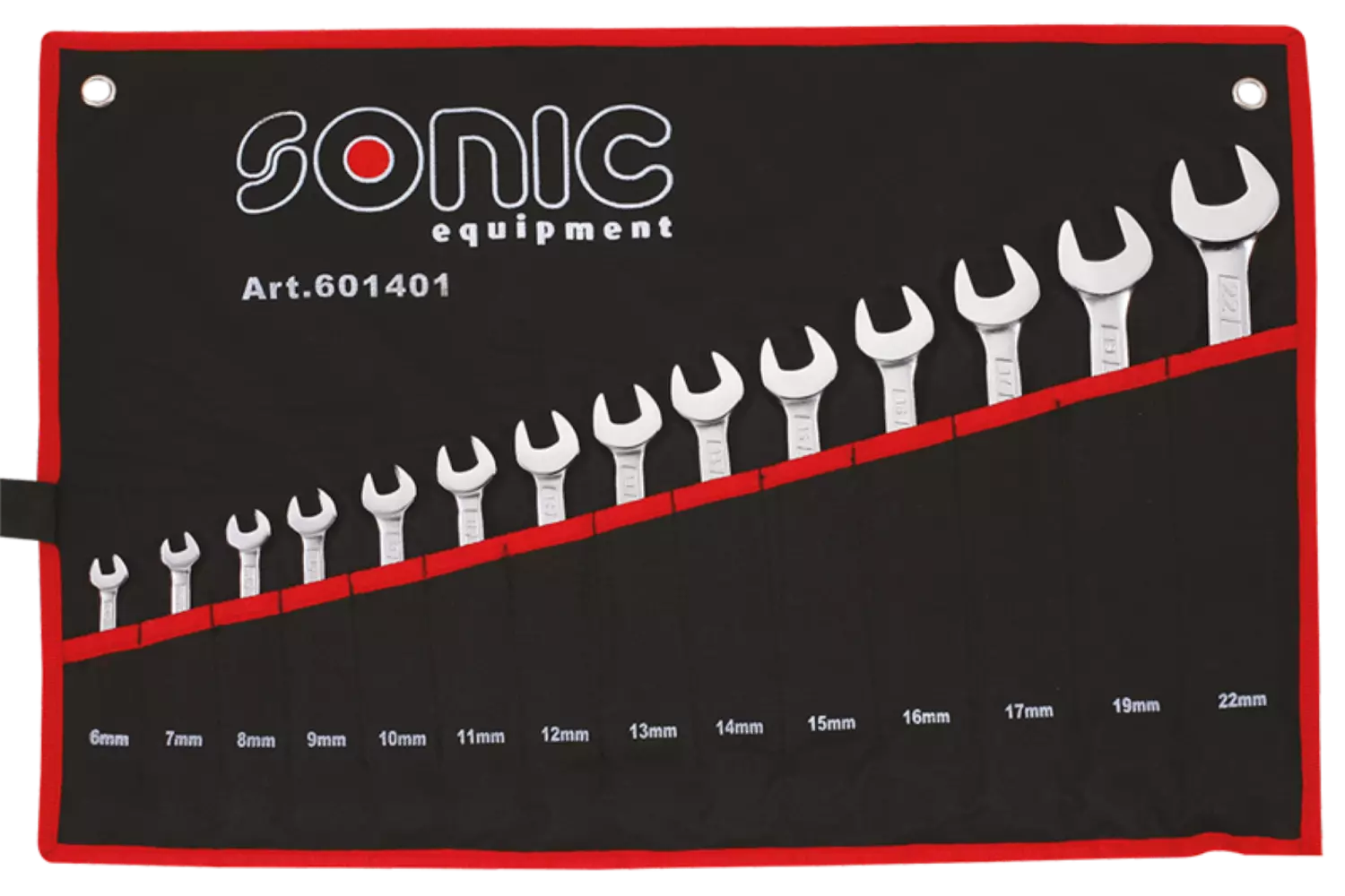 Sonic 601401 Jeu de clés à anneaux en coffret - 14 pièces-image