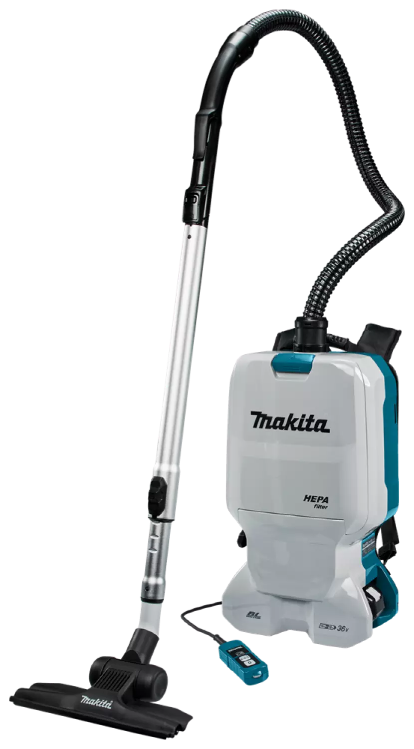 Makita DVC660PT2 2x18 V Rugstofzuiger voor schoonmaak Body incl. 2 accu's en duolader-image