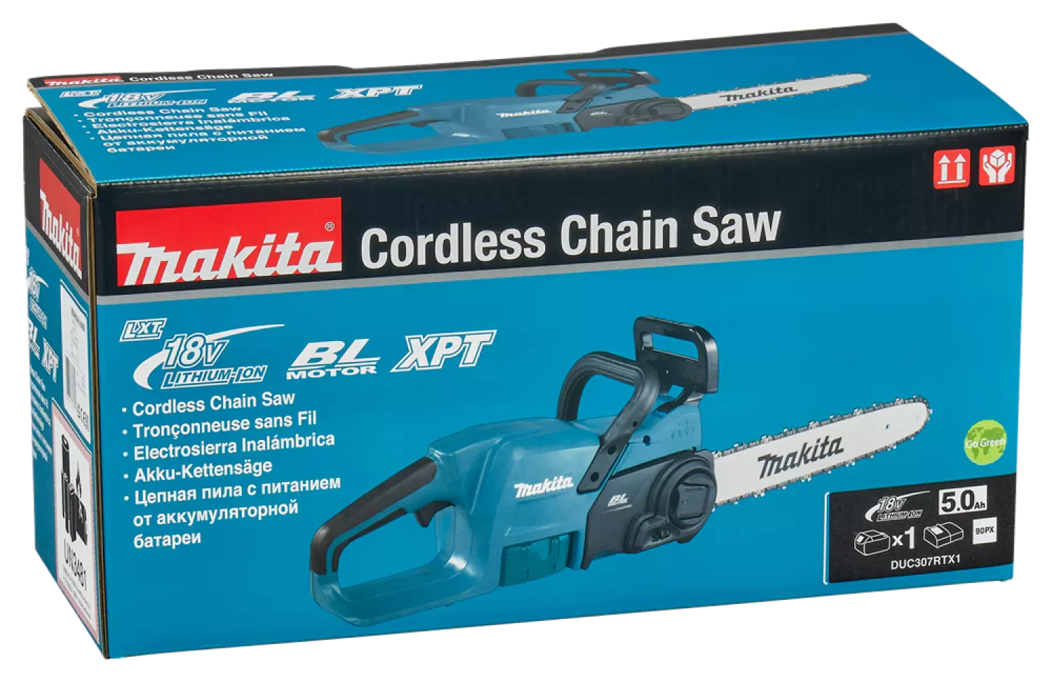 Makita DUC307RTX1 LXT 18V Li-Ion Tronçonneuses sans fil (1x 5.0Ah) - 30cm - sans charbon-image