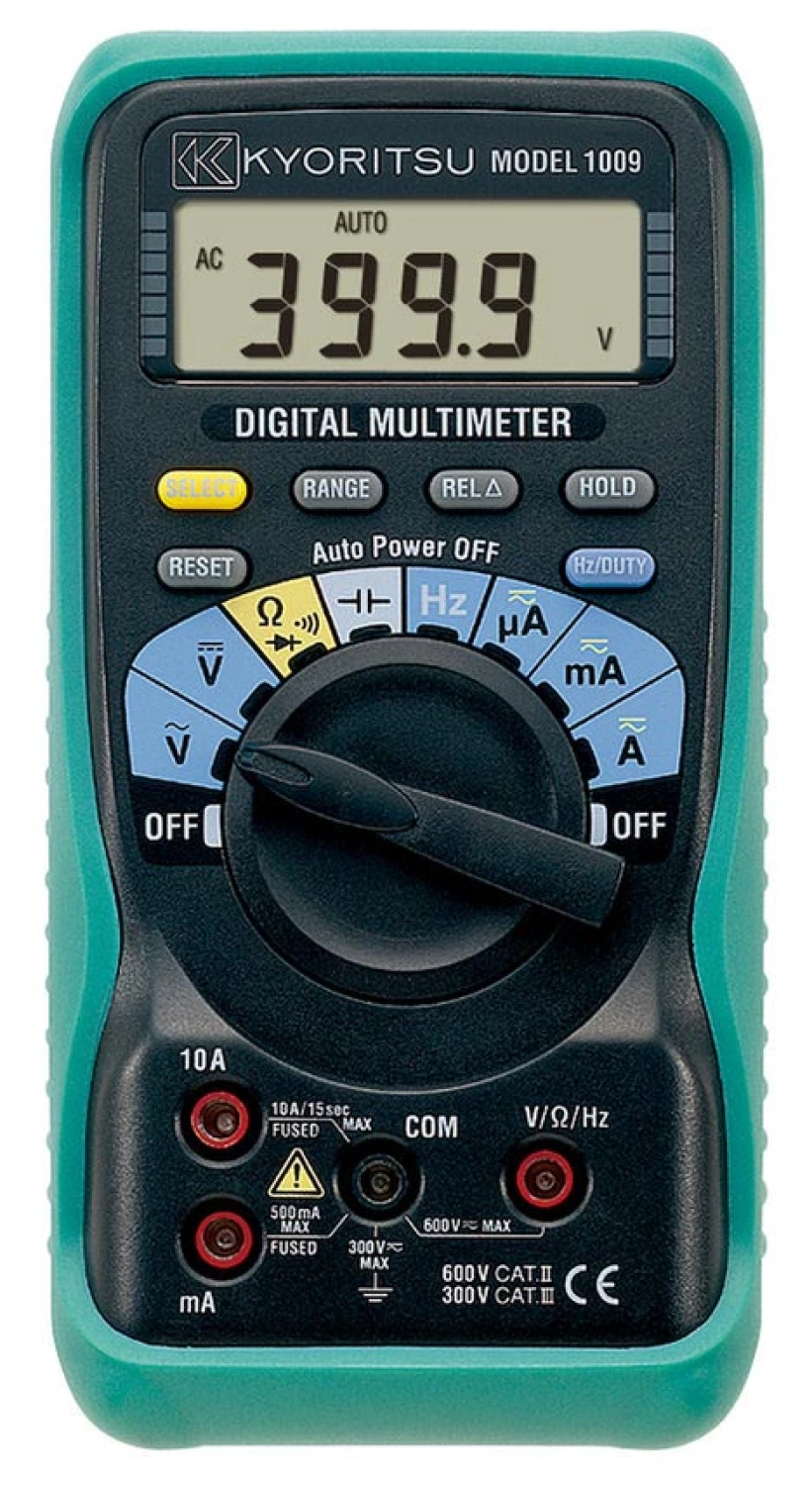 Kyoritsu 1009 Digitale Multimeter - AC/DC 600V & 10A-image