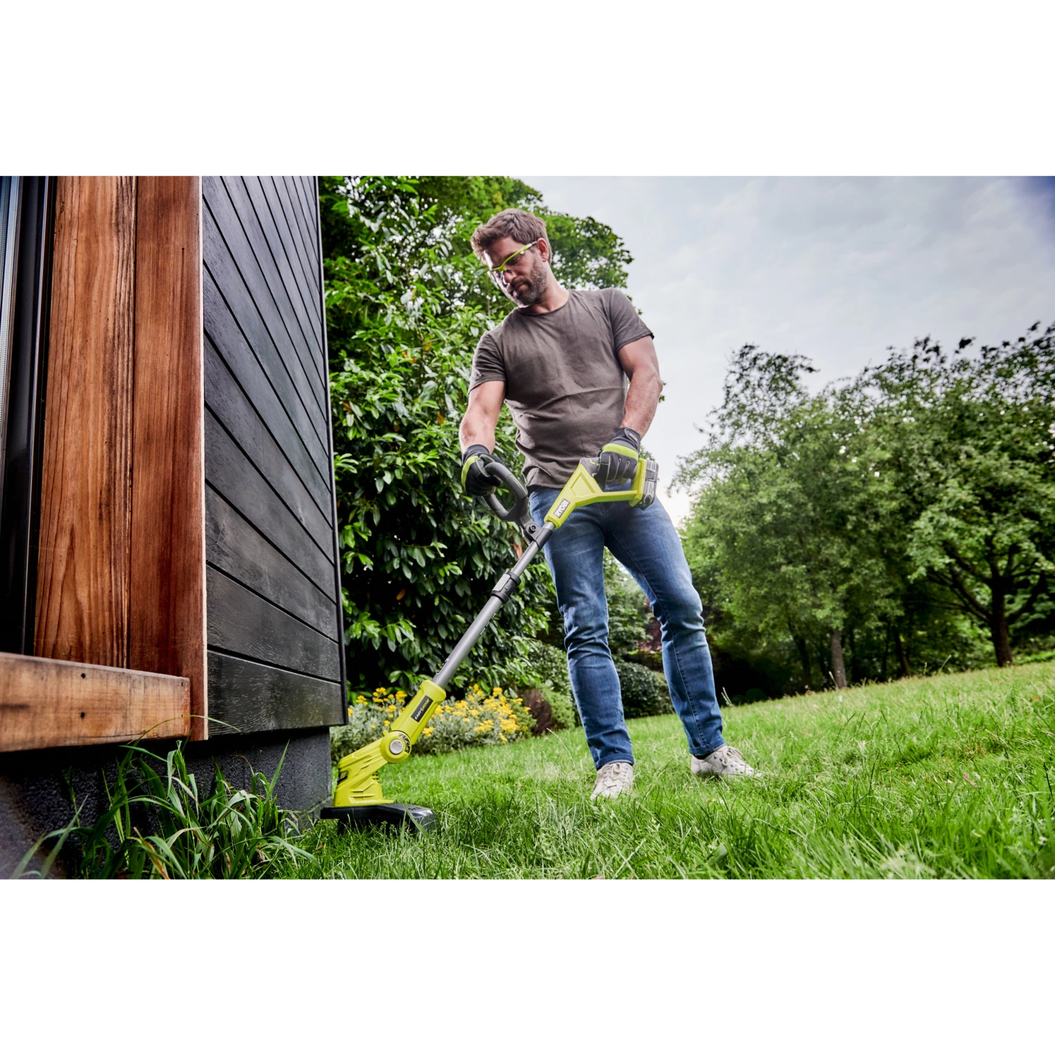 Ryobi RY18LT18HTA-120 18V Li-ion accu heggenschaar (RY18HT) & accu grastrimmer (OLT1832) set (1x 2.0Ah accu)-image