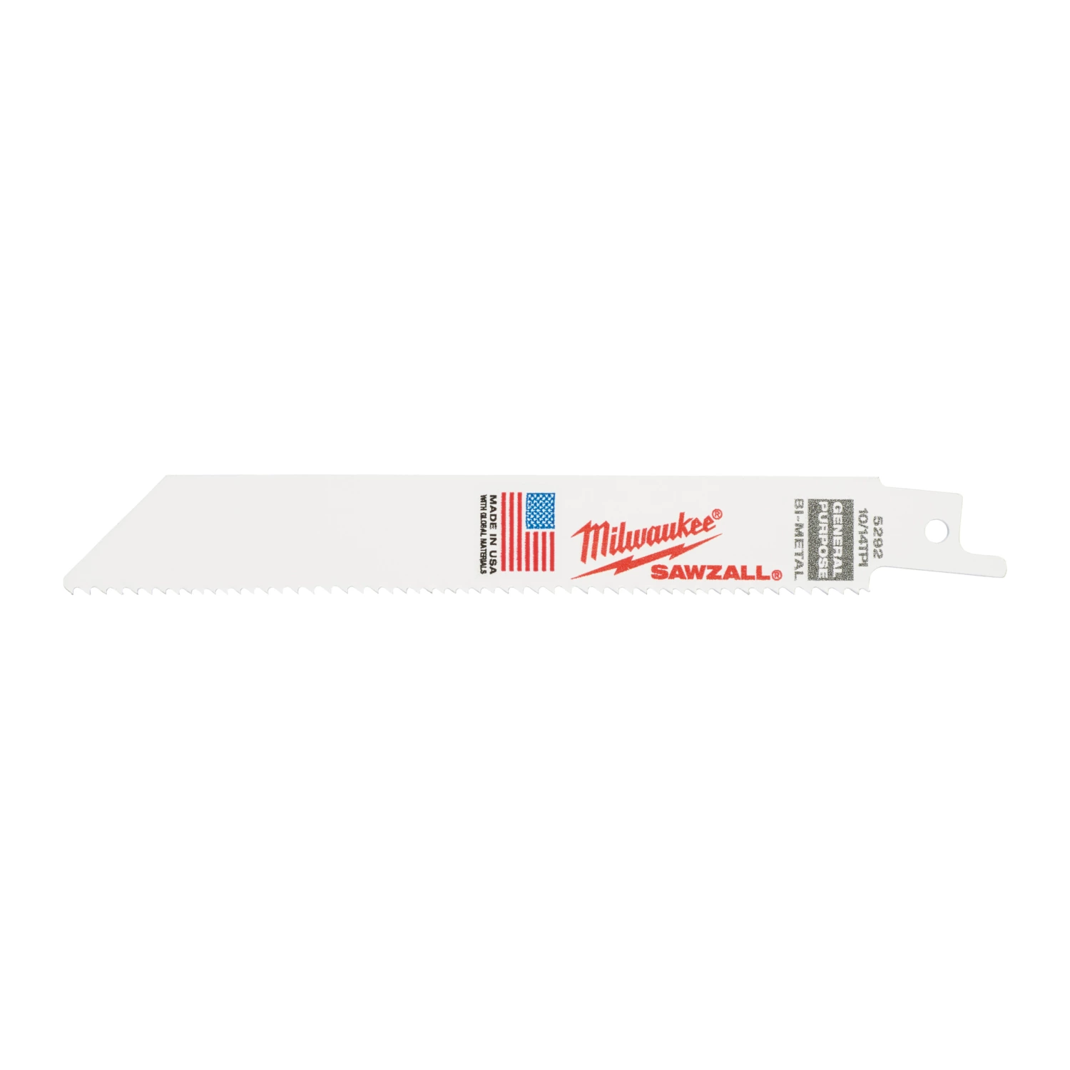Milwaukee 48475292 Lame de scie alternative Sawzall - 150 x 10/14TPI - bois/métal/plastique - 5 pcs.-image