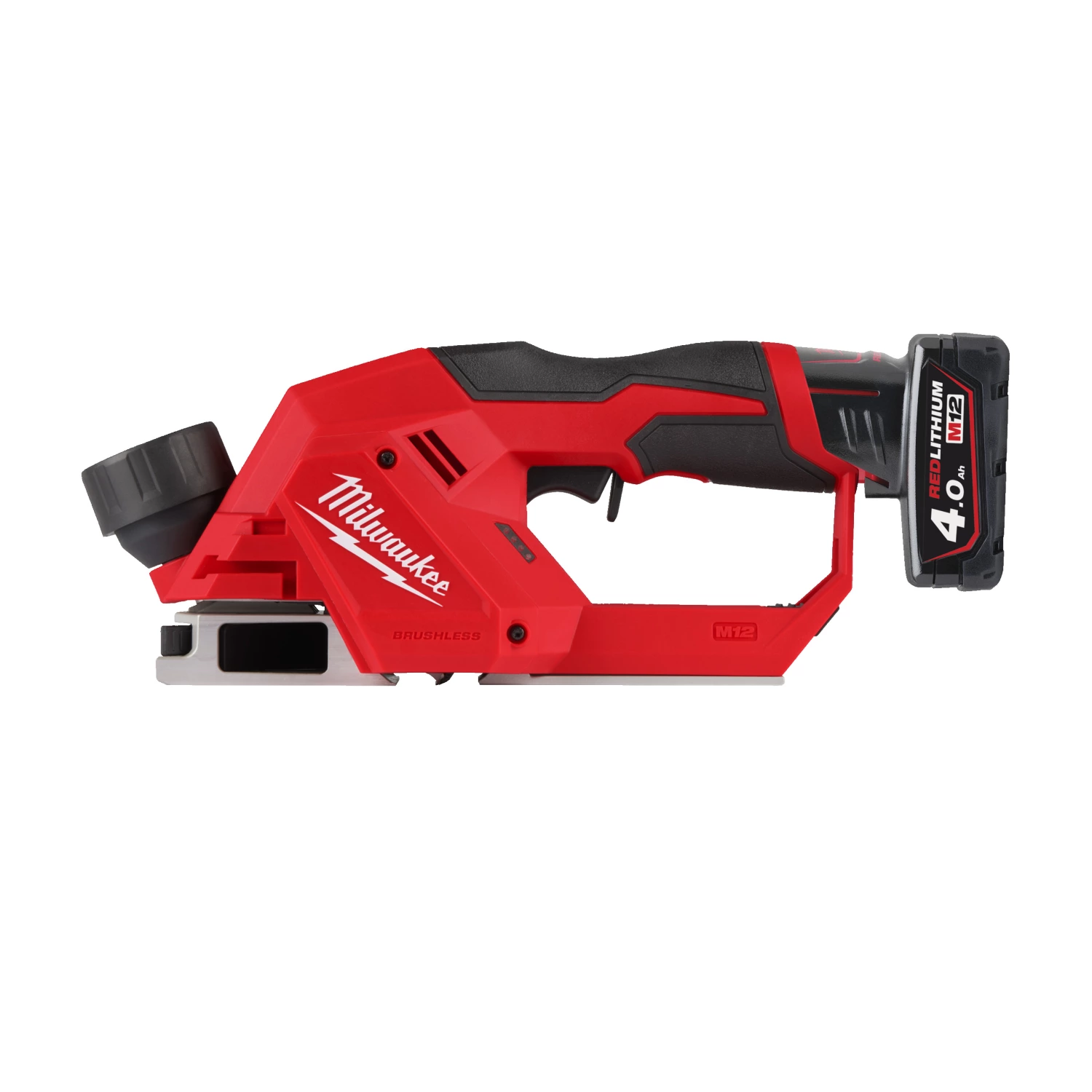 Milwaukee M12 BLP-402X koolborstelloze schaafmachine (2x 4.0 Ah Accu) in HD box - 12V-image