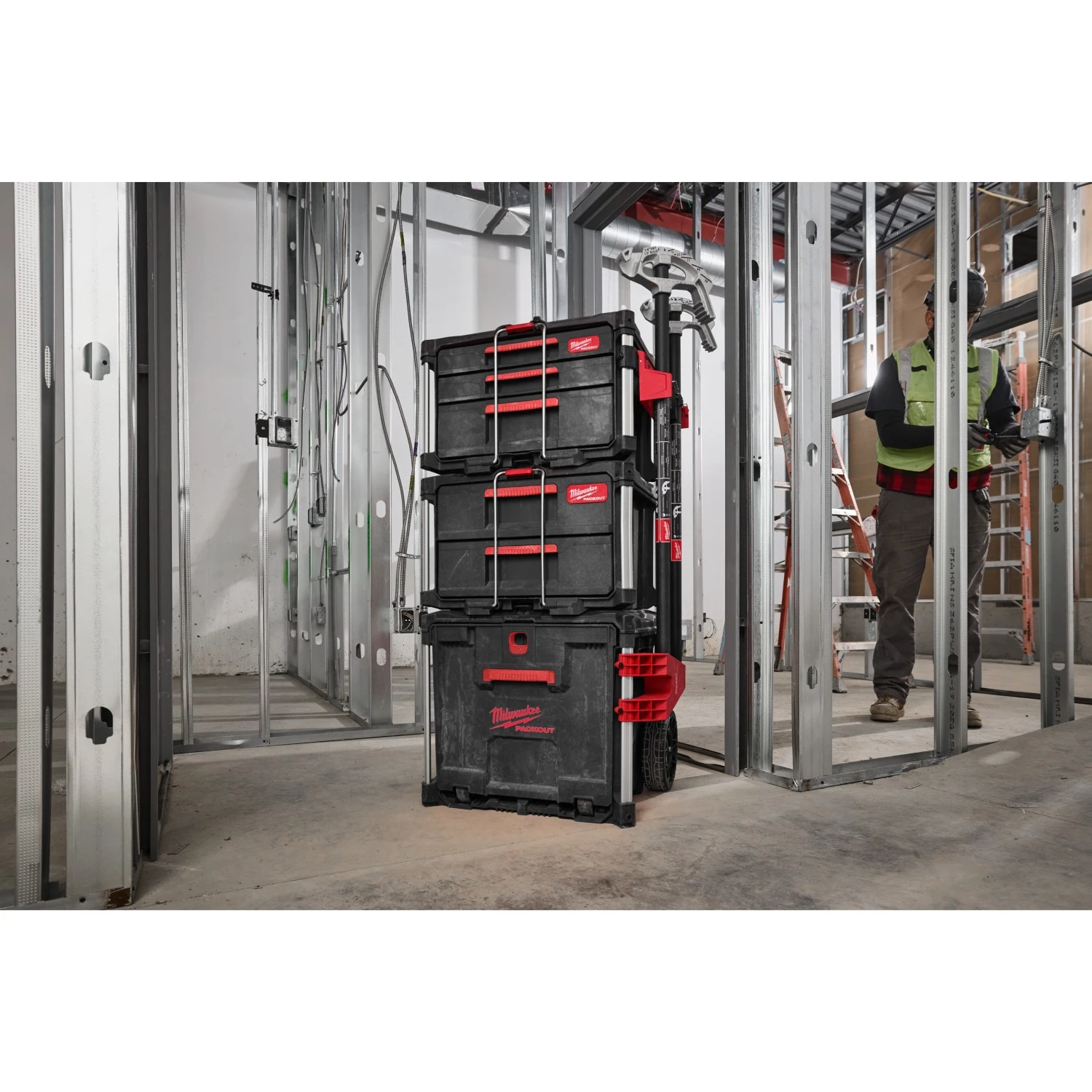 Milwaukee 4932498651 PACKOUT™ Trolley Opbergkoffer met lade-image
