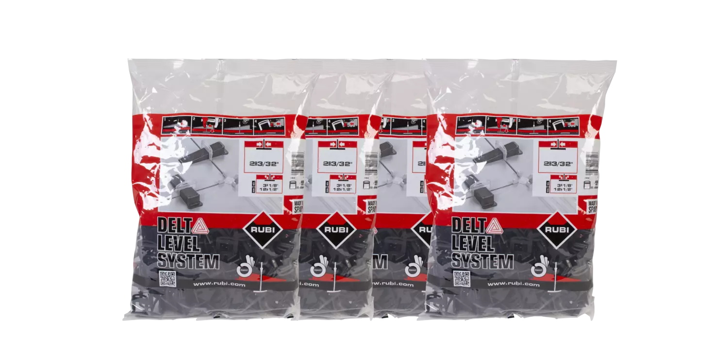 Rubi 02856 Delta Levelling Clips - 2,0mm - 3-12 mm (2400st)-image