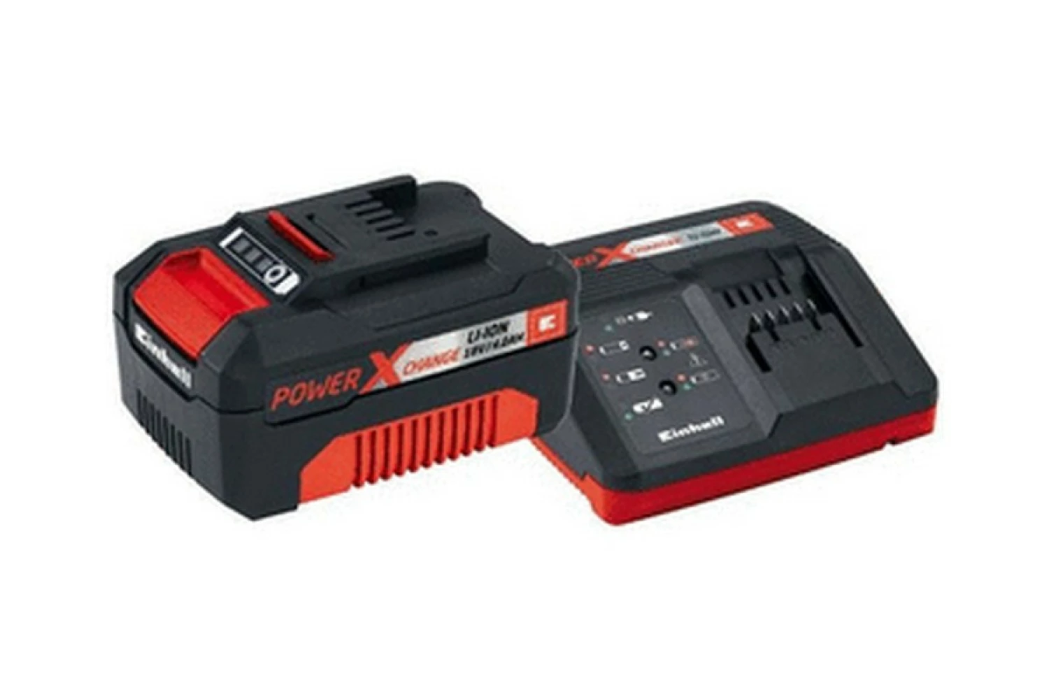 Einhell 4512042 18 V Power-X-Change Li-Ion batterie de démarrage (1x 4.0Ah) + chargeur-image