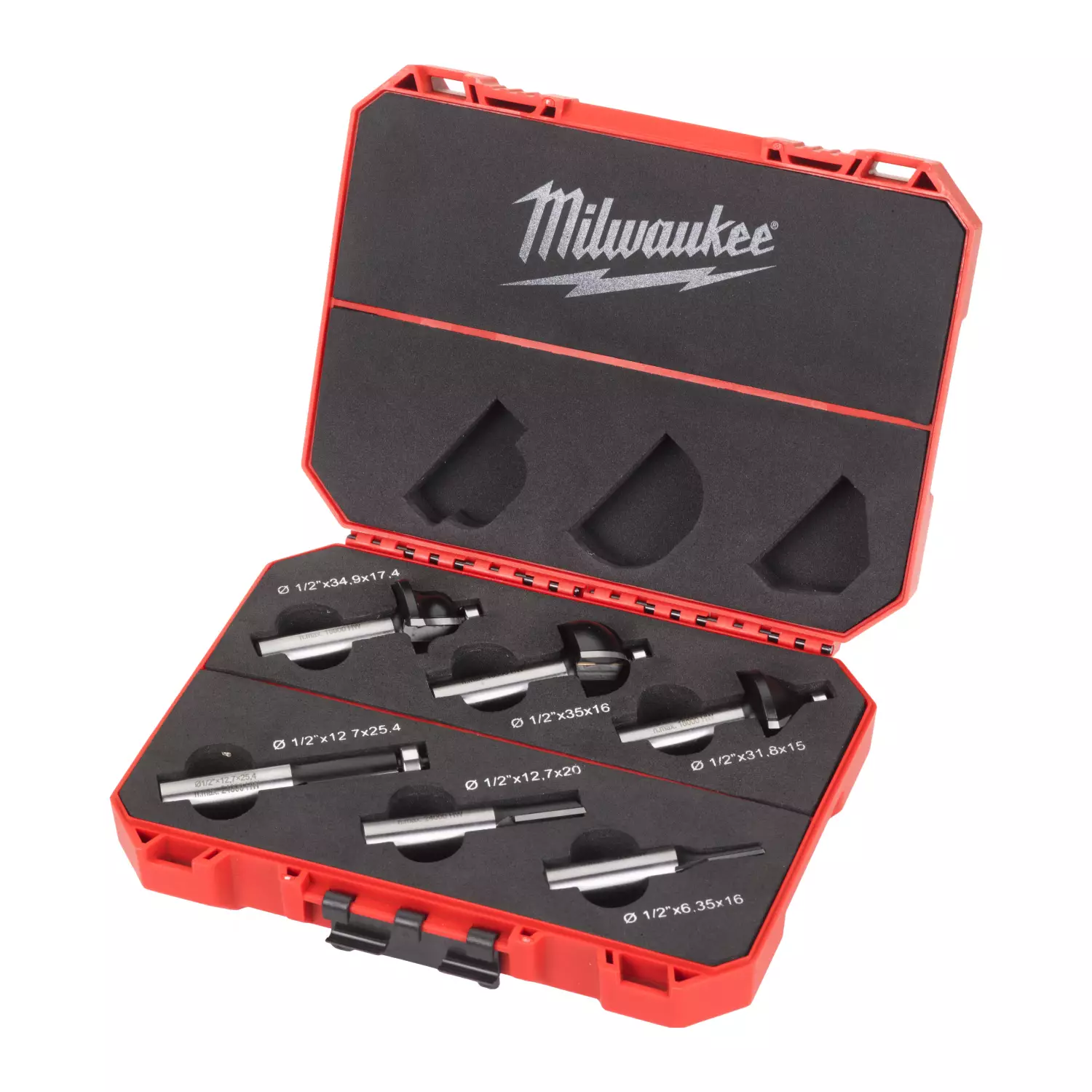 Milwaukee 4932493579 Jeu de 6 fraises - 12,7 mm-image