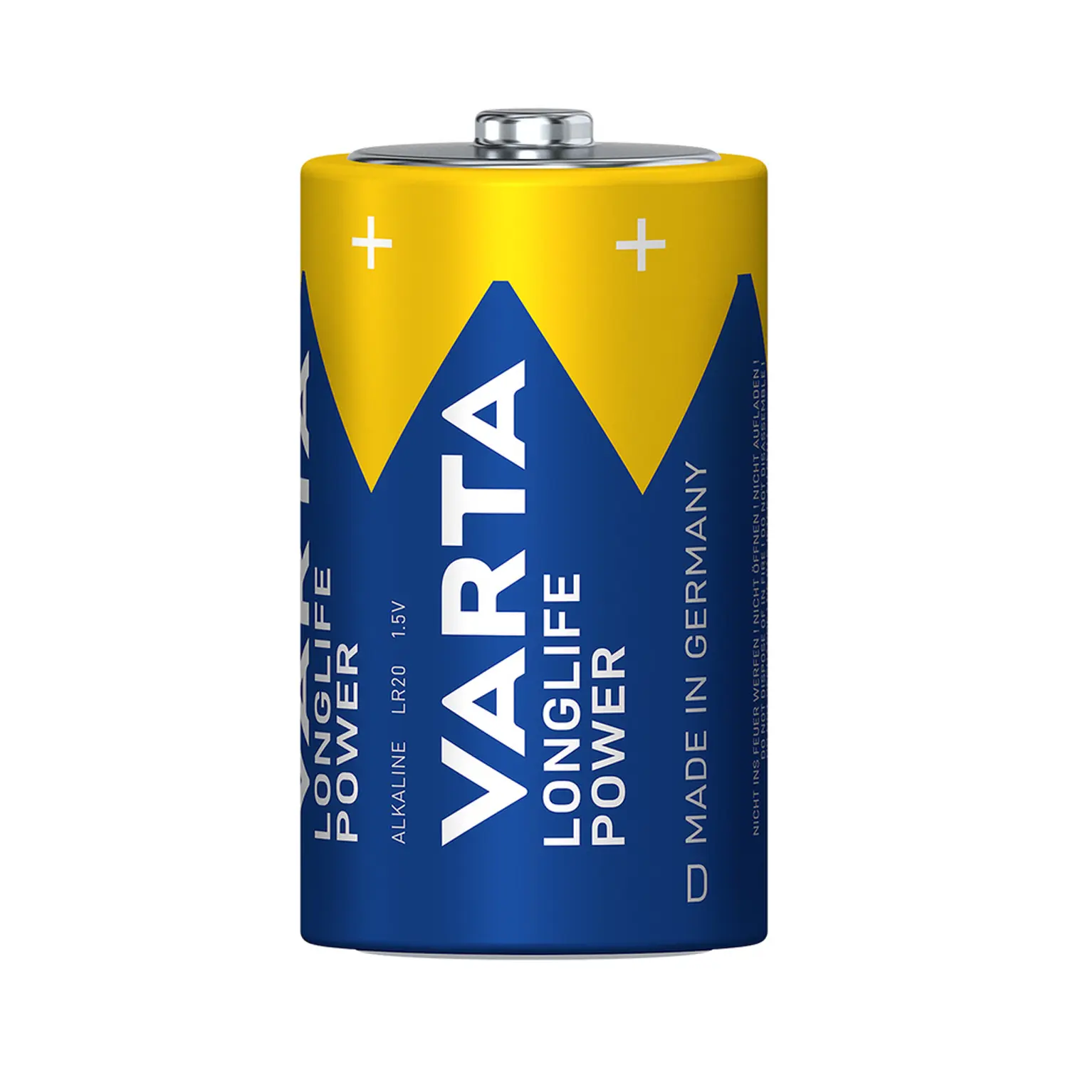 Varta LR20 (D) Pile D Longlife Power sous blister (2 pièces)