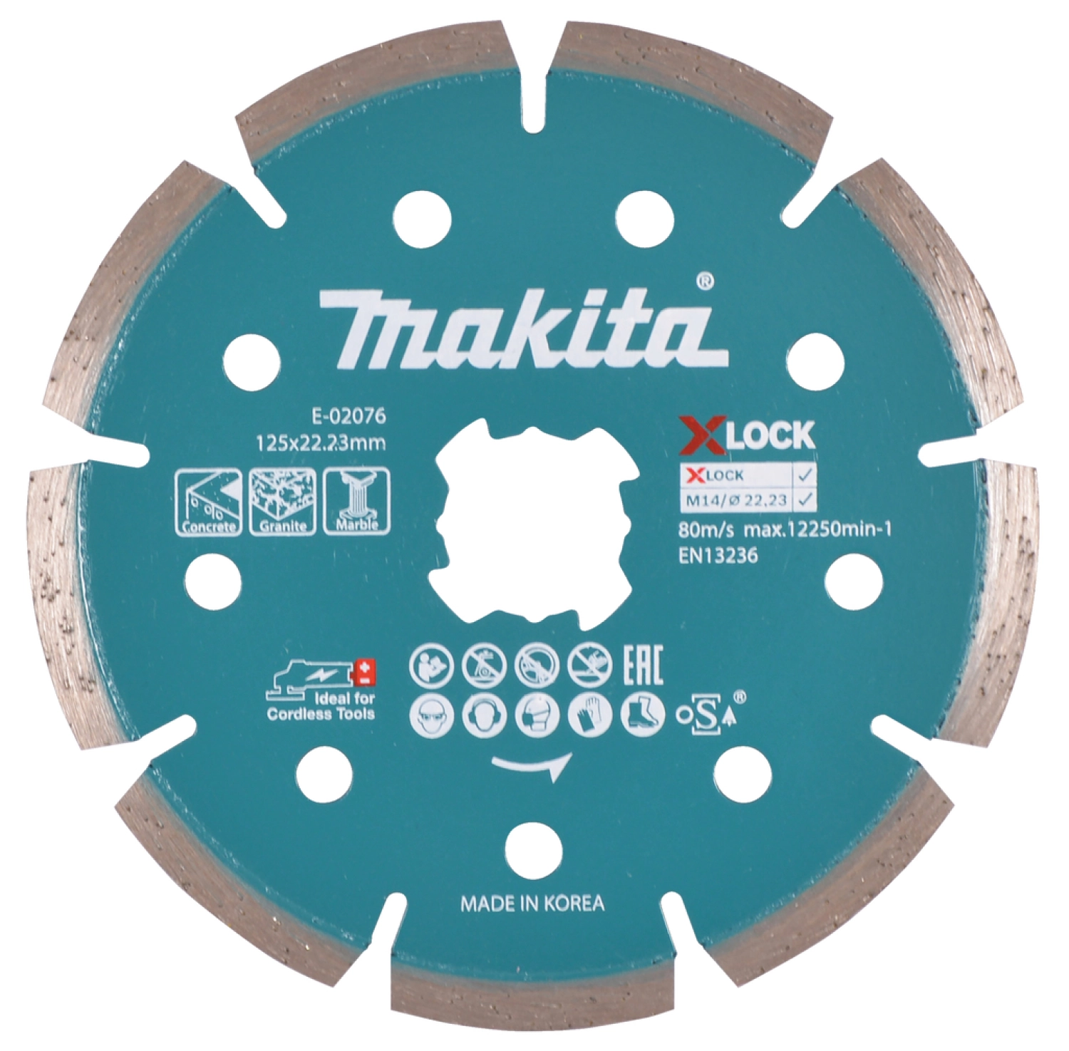 Makita E-02076 X-Lock Diamantschijf - 125x22,23mm-image