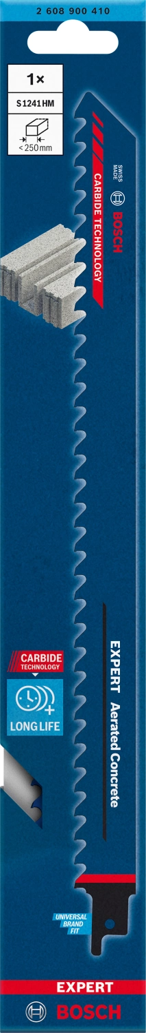 Bosch EXPERT 2608900410 - EXPERT Lame de scie sabre S1241HM Aerated Concrete-image