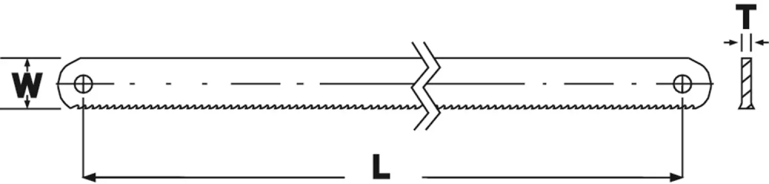 Bahco 3906-300-24-10P Sandflex Handmetaalzaagblad bimetaal - 300mm - 24TPI (10st)-image