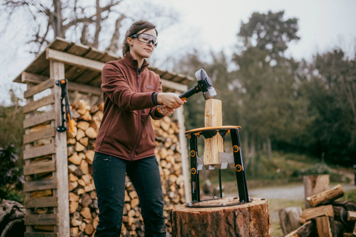 Fiskars 1079156 X-series Fendeuse à bois - L-image