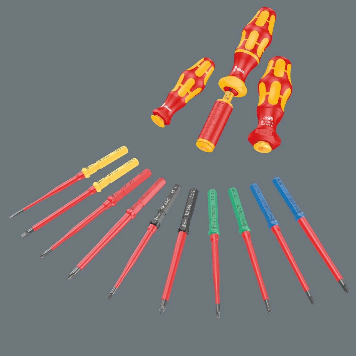 Wera 05006501001 Kraftform Kompakt VDE Wisselkling - 60 i PLAT Take it easy, 0.5 x 3 x 157mm-image