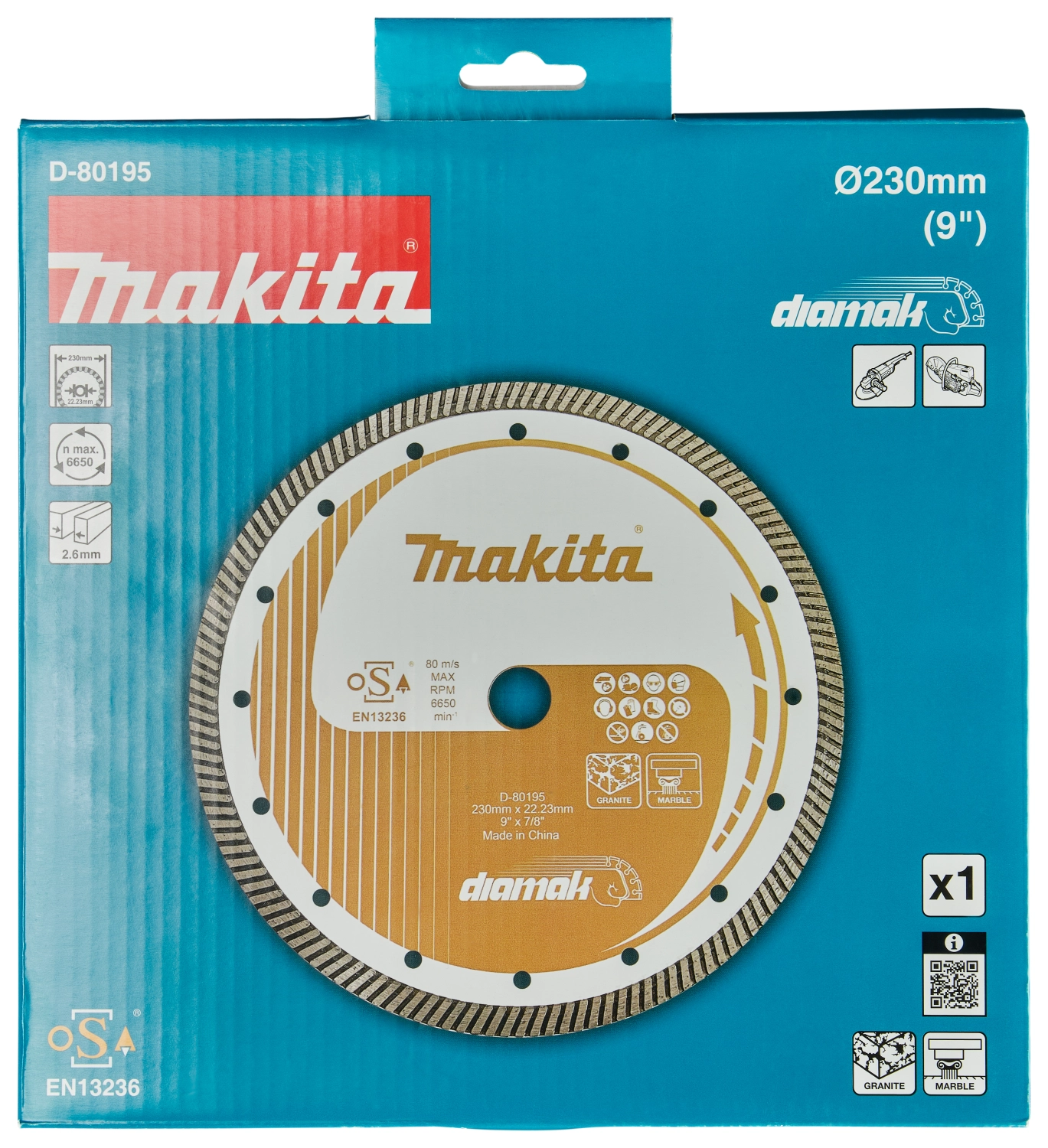 Makita D-80195 Diamantschijf - 230 mm - 22,23 mm-image