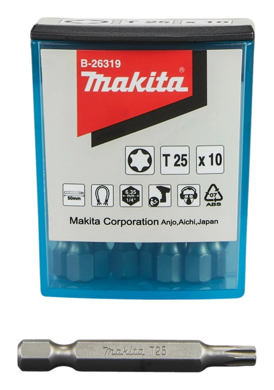 Makita B-26319 Embout de vissage - T25x50mm (10 pièces)-image