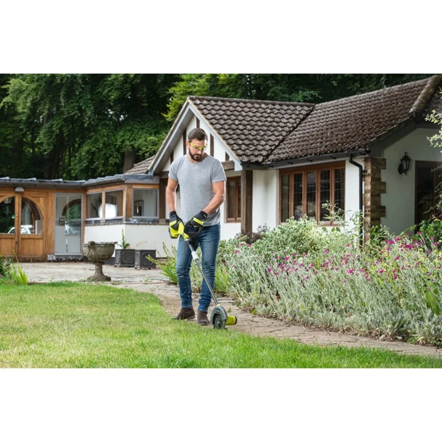 Ryobi RY18EGA-0 18V Li-Ion accu kantenmaaier body - 22cm-image