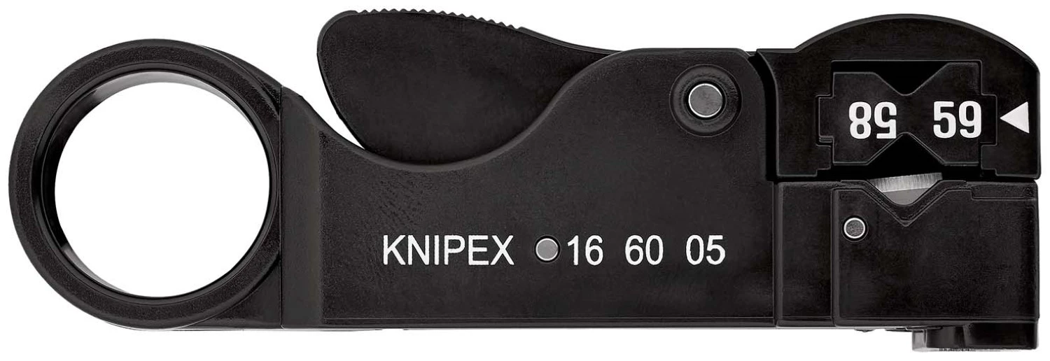 Knipex 16 60 05 SB Kabelstripper voor Coax-kabel - 105mm-image